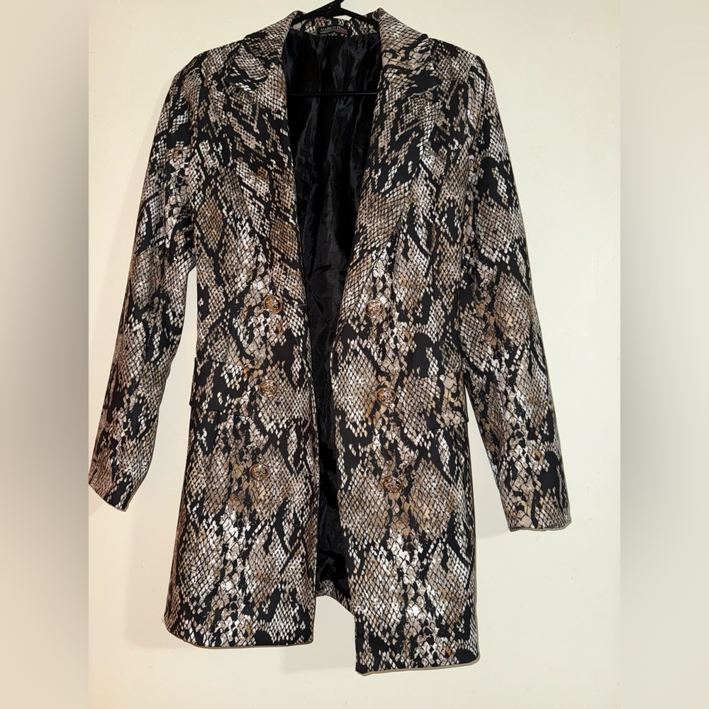 Snake skin blazer